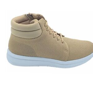 CLOUDSTEPPERS by Clarks Washable Knit Boots Ezera Tie Sand Size 8 Wide